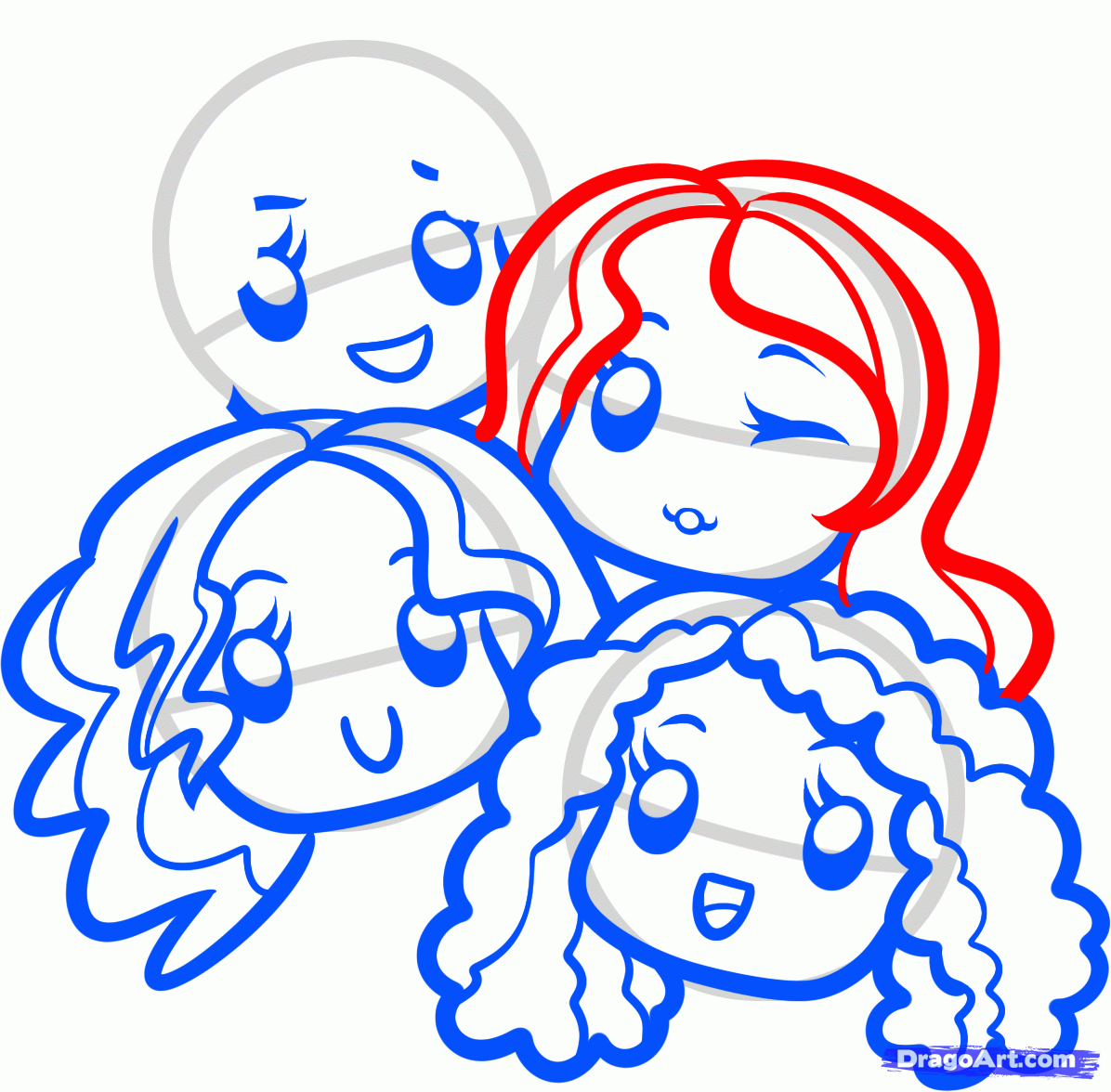 1196x1176 How To Draw Chibi Little Mix, Little Mix Chibi Girls, Step