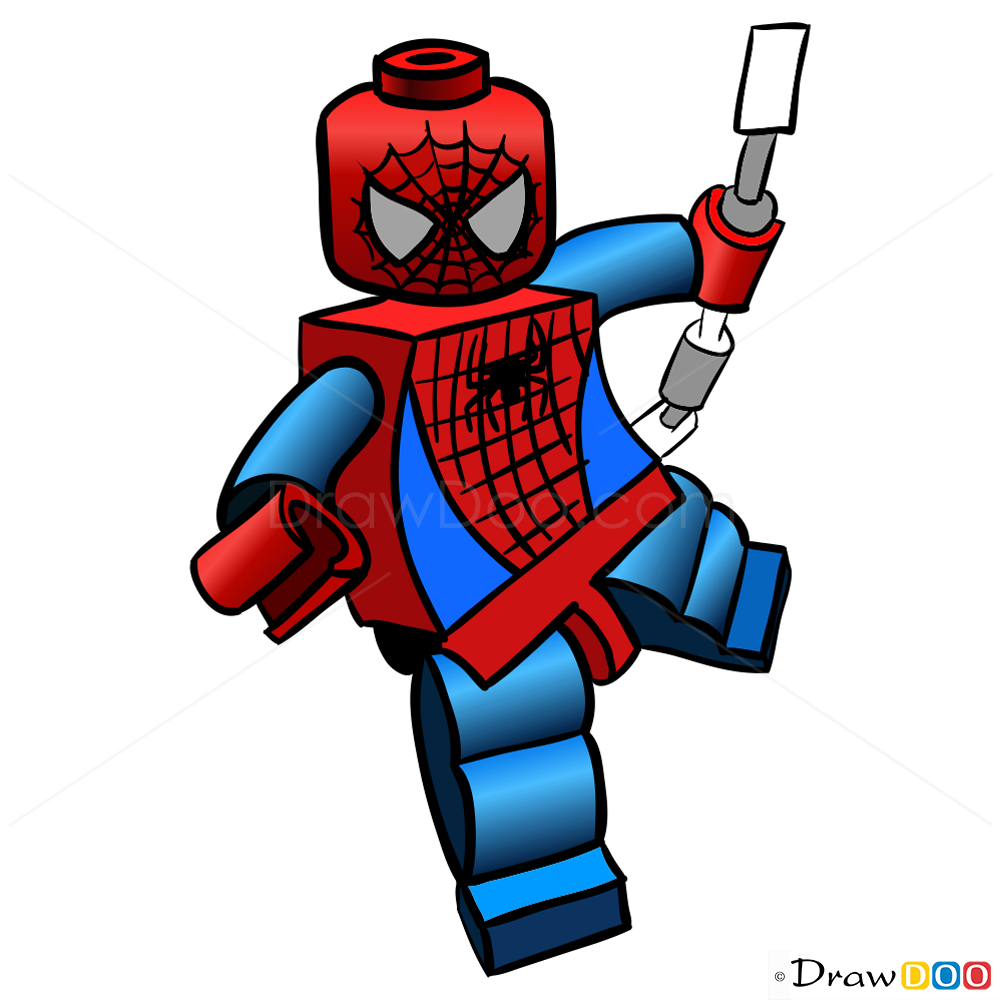 1000x1000 How To Draw Spider Man, Lego Super Heroes