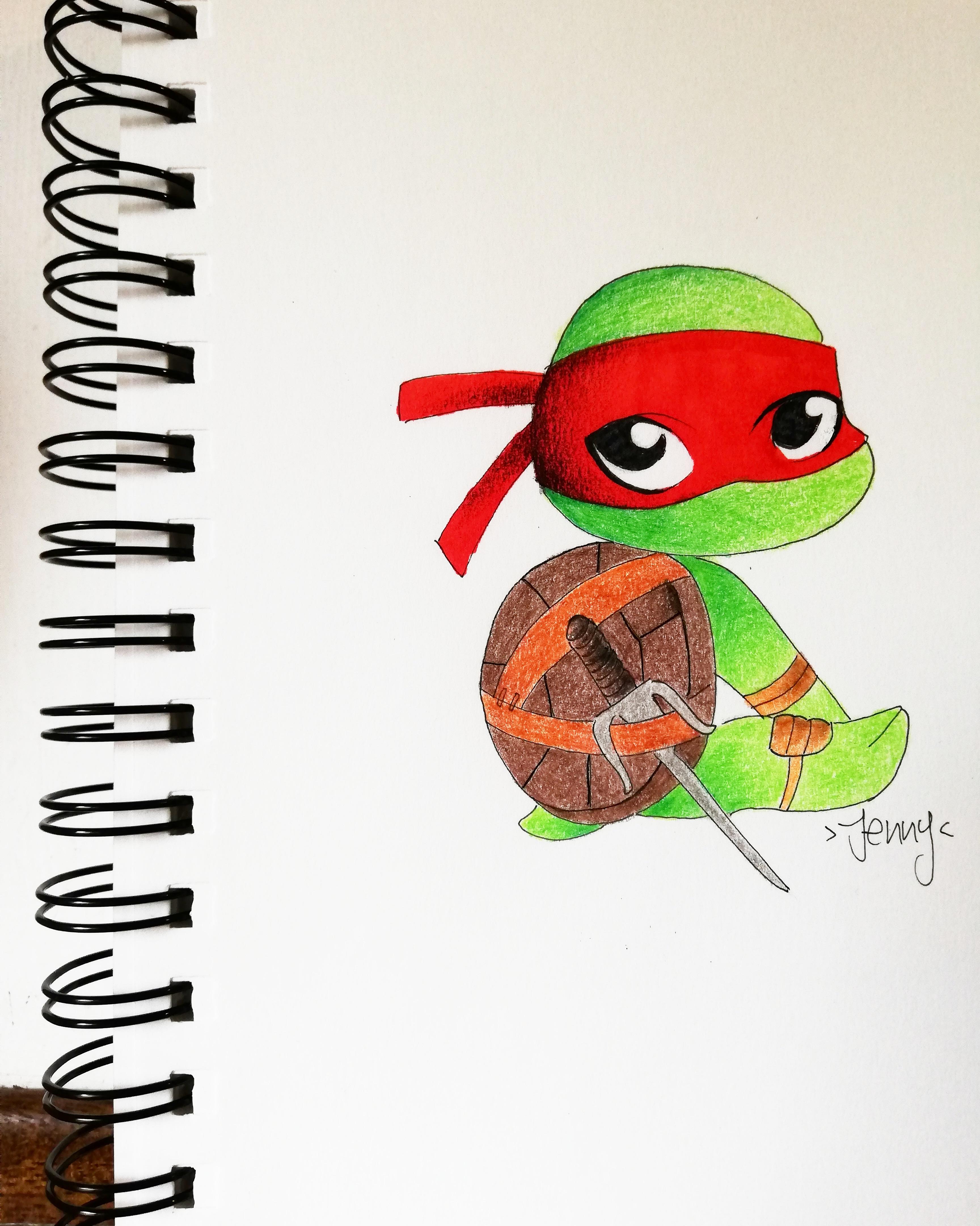 3456x4320 My Chibi Art Of Ninja Turtle Raffaello! I Hope You Like This