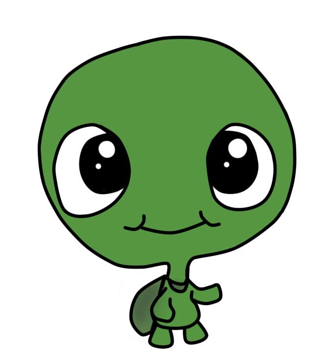 667x741 Chibi Turtle