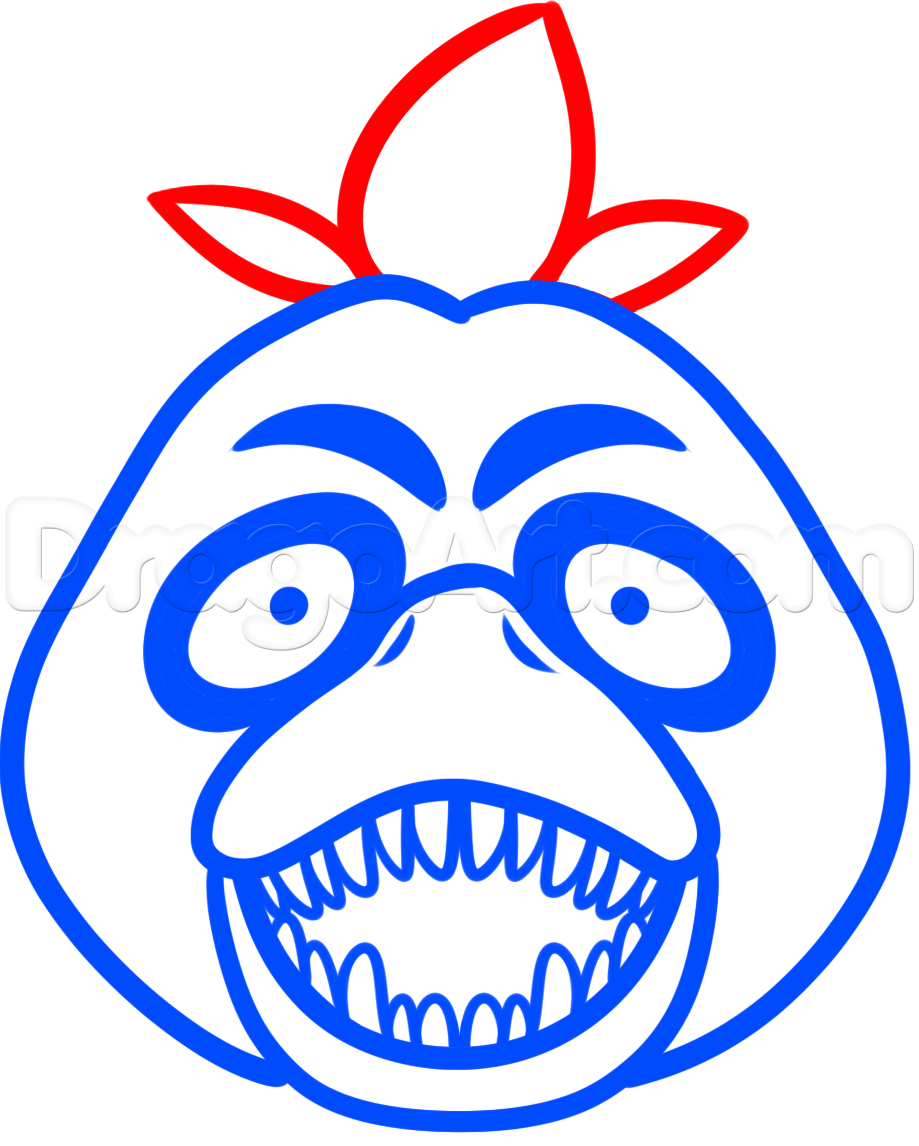 919x1146 how to draw chica the chicken easy step xander drawings