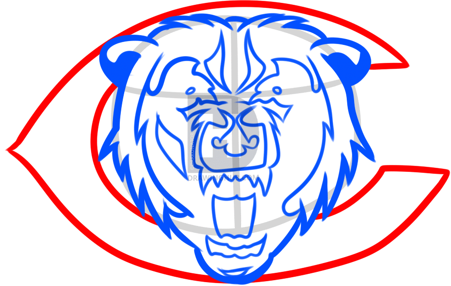926x586 How To Draw The Chicago Bears, Step