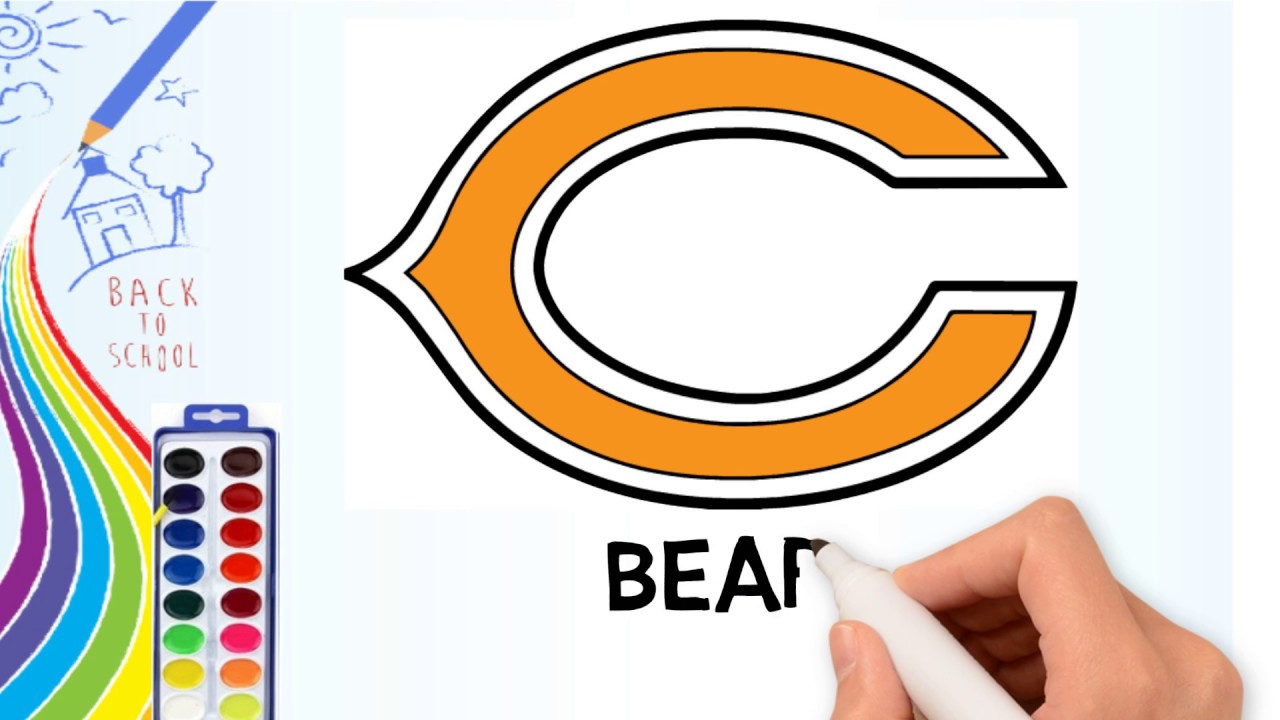 1280x720 How To Draw Drawing The Chicago Bears Logo