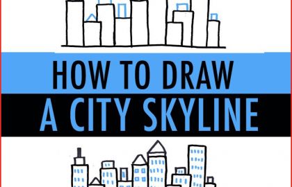 420x270 city skyline drawing city drawing chicago skyline chicago