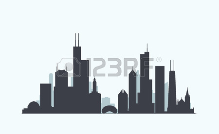 450x276 Huge Collection Of 'chicago Skyline Silhouette Clip Art' Download
