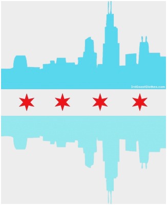 326x400 Chicago Skyline Coloring