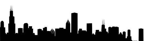500x143 Clipart Chicago Skyline Collection