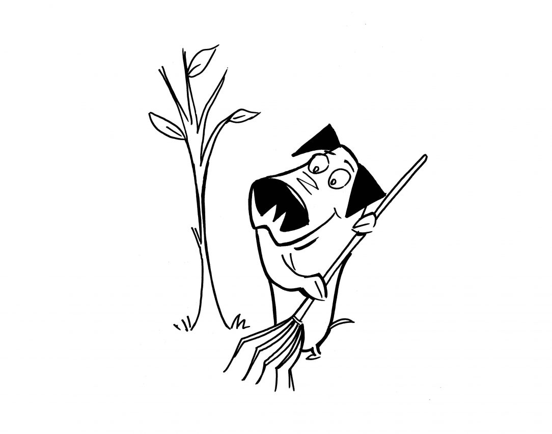 1084x852 Excellent Cartoon Dog Drawing For Beginners Cat And Line