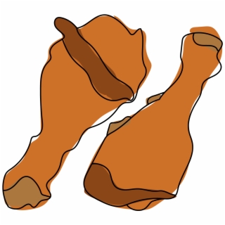 320x320 hd drumsticks drawing chicken thigh
