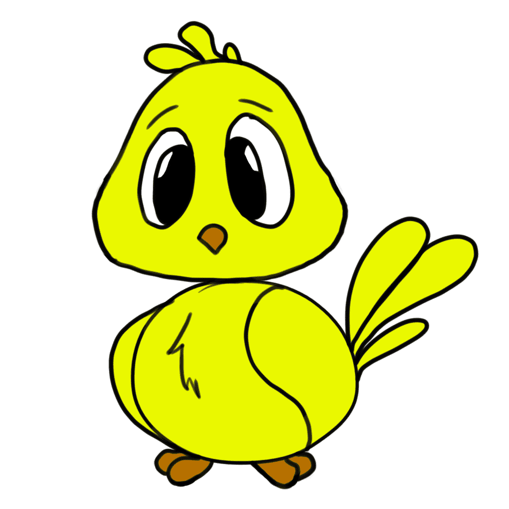 1000x1000 Collection Of Free Chicken Drawing Cartoon Character Download