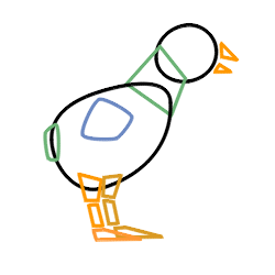 250x250 Drawing A Cartoon Chicken