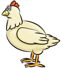 250x269 Cute Chicken Cartoon Drawing
