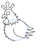 170x178 Cartoon Chicken Step