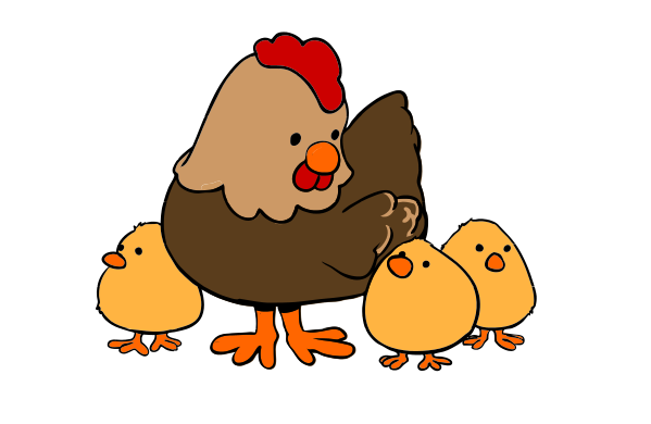 599x390 Chicken, Drawing, Cartoon, Transparent Png Image Clipart Free