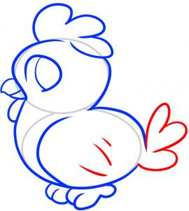 270x302 How To Draw How To Draw A Chicken For Kids