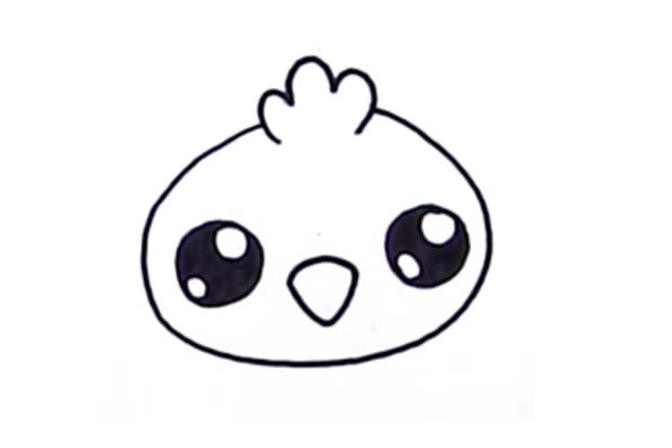 750x500 Cute Chicken Drawing Baby Chicken, Cartoon, Cute Chick