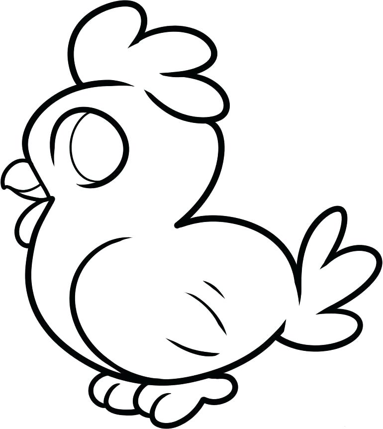 770x862 Easy To Draw Chicken How To Draw A Easy Easy To Draw Chicken Wings