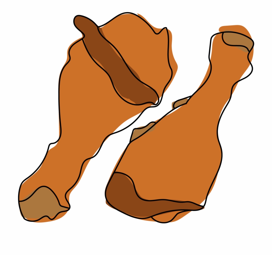 920x862 drumsticks drawing chicken thigh