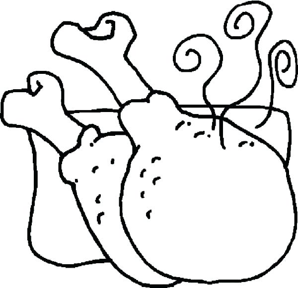 600x581 Chicken Coloring Pages