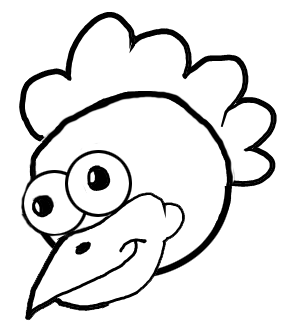 284x324 Step How To Draw Cartoon Chickens Hens Farm Animals Step