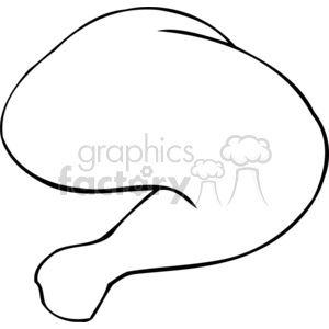 300x300 Chicken Leg Outline Clipart Royalty Free Clipart