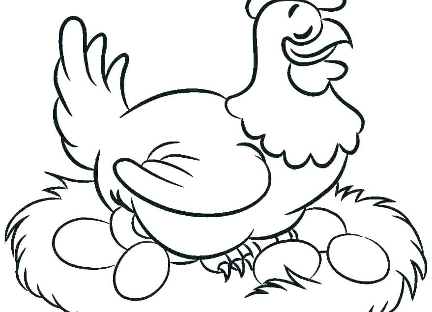 Chicken Line Drawing | Free download on ClipArtMag