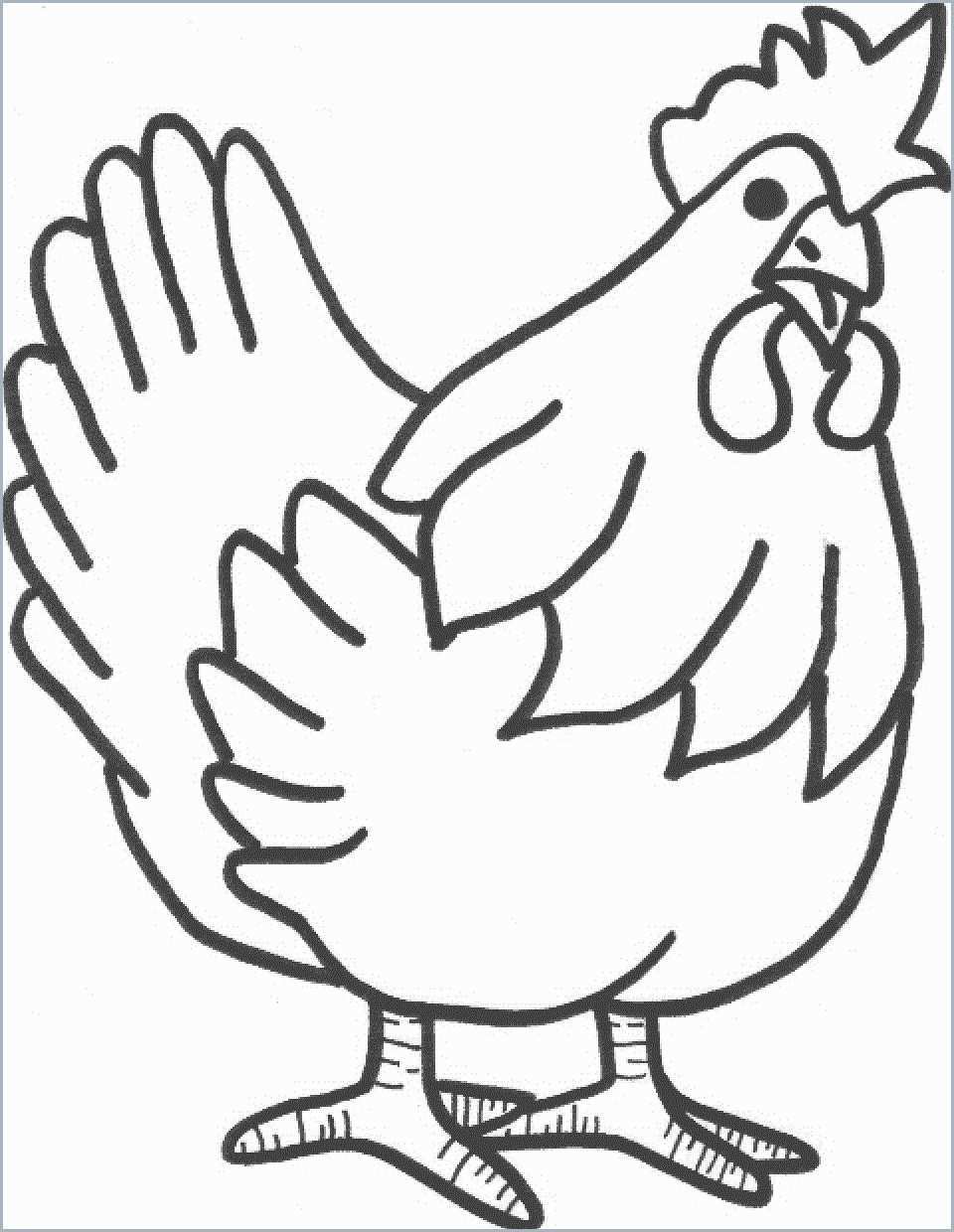 960x1240 Chicken Coloring Pages New Chicken Line Drawing Clipart Best