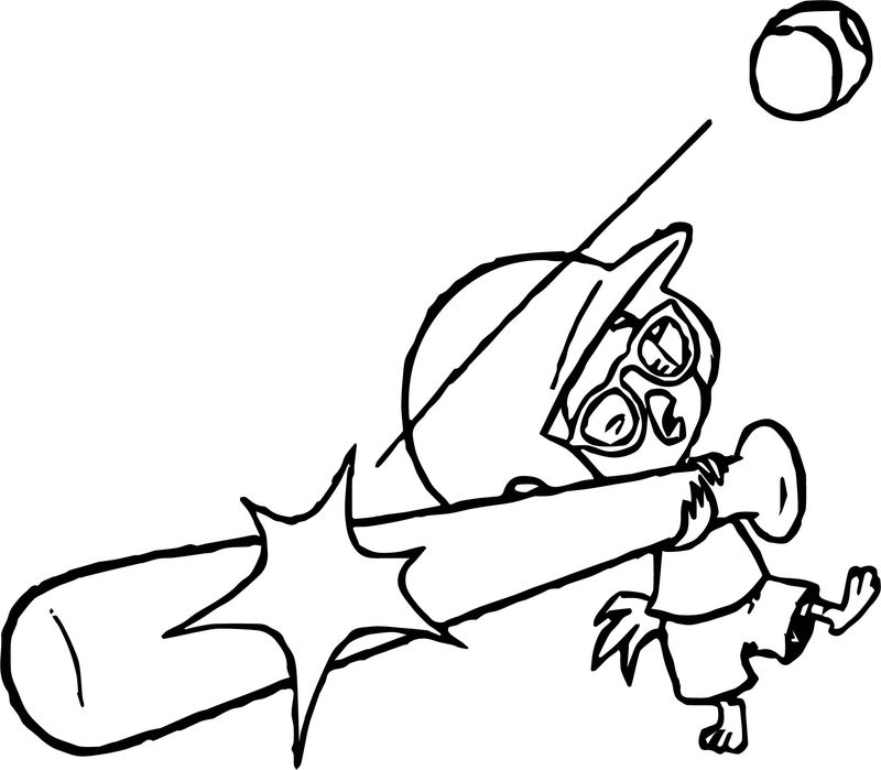 800x699 Chicken Little Baseball Coloring
