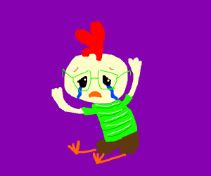 300x250 Chicken Little Crying