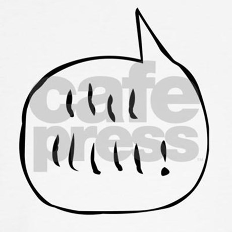 460x460 Chicken Scratch Speech Bubble Dog T Shirt