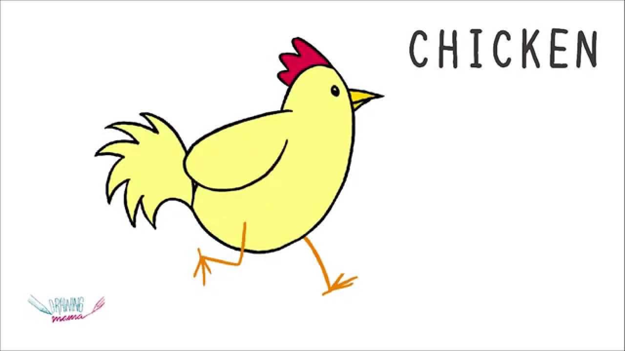 1280x720 How To Draw A Chicken