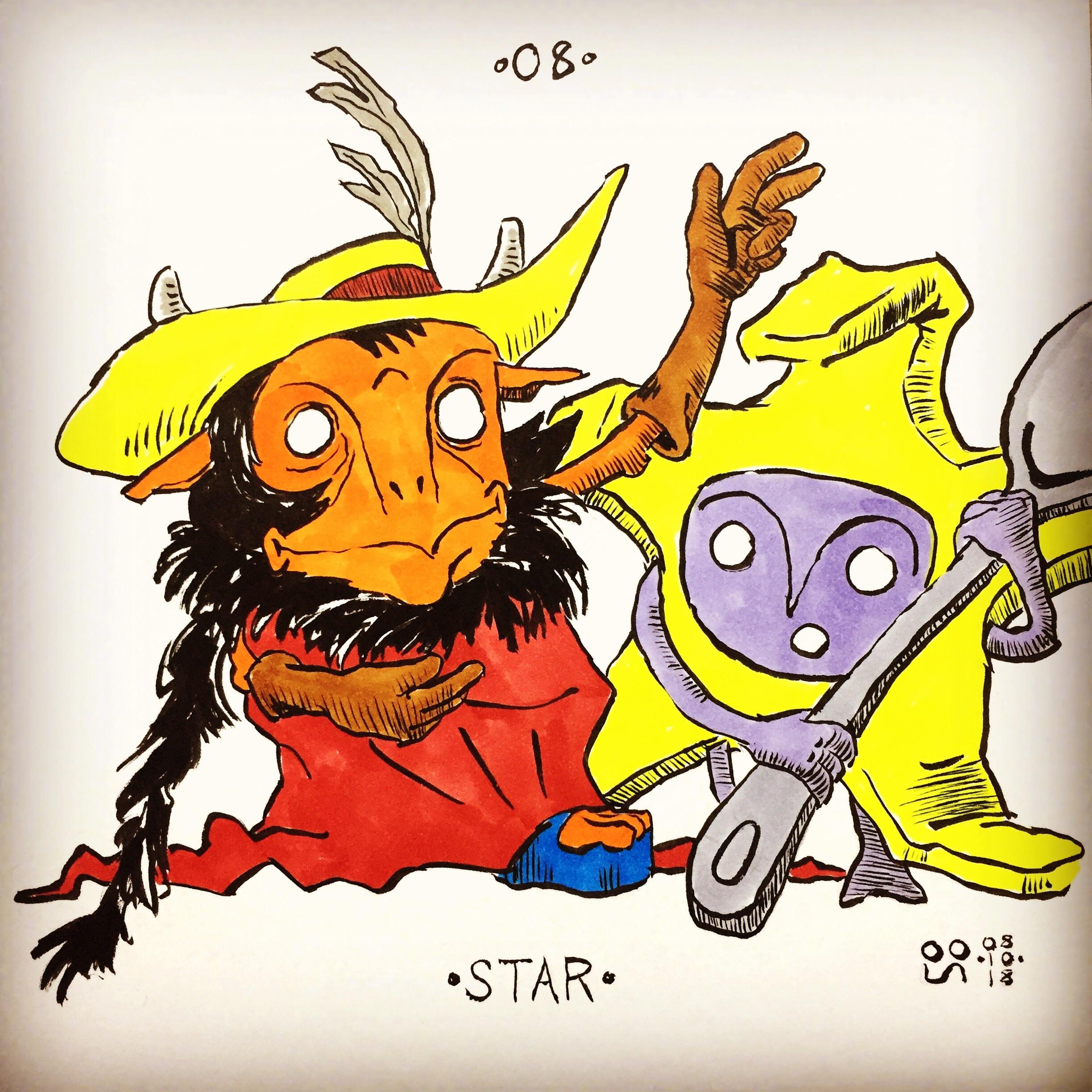 2448x2448 Inktober Day Star