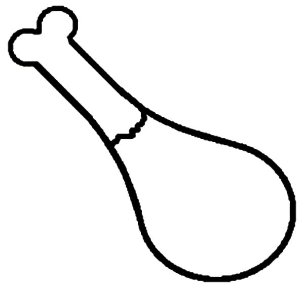 600x573 Chicken Wing Drawing