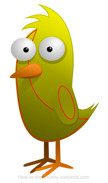 350x592 Drawing A Chicken Cartoon