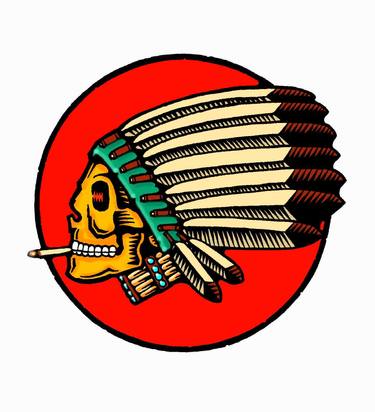 375x412 Flying Chief Drawing