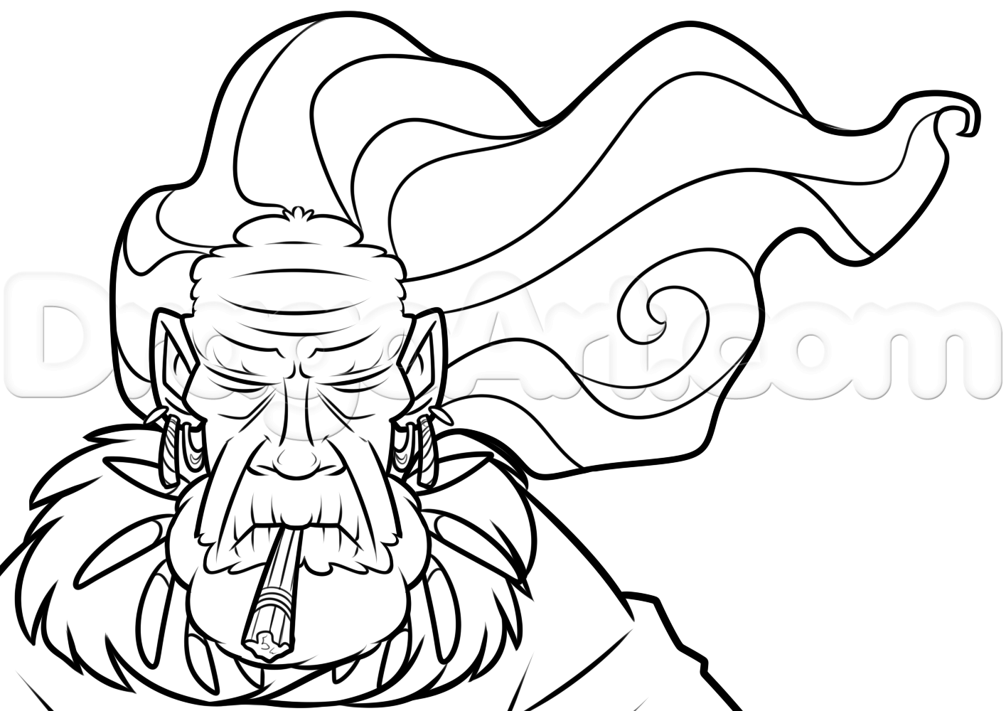 1415x1000 Tribal Chief Drawing Lesson, Step