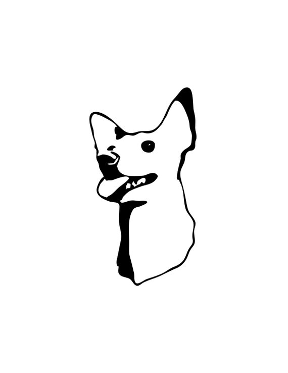 570x738 Dog Chihuahua Puppy Animal Pet Digital Art Download Etsy