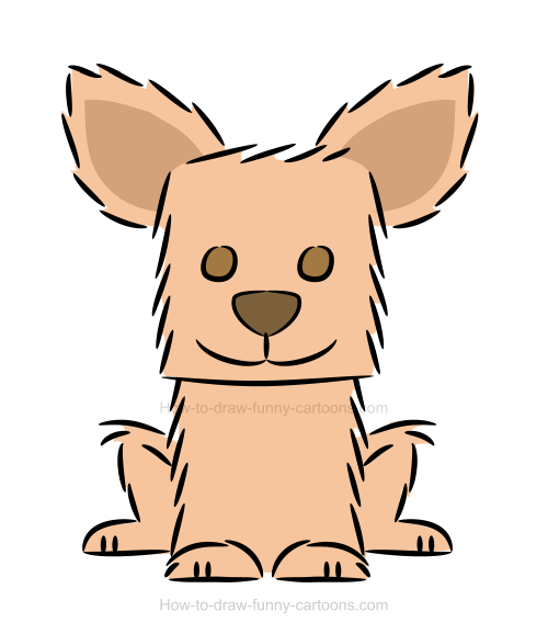 500x578 How To Draw A Chihuahua Illustration