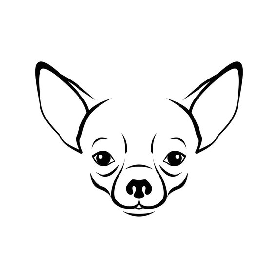 570x570 Chihuahua Dog Head Graphics Dxf Png Cdr Pdf Vector Art