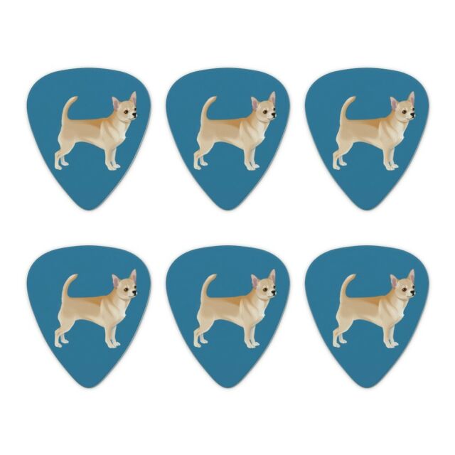 640x640 chihuahua dog pet drawing novelty guitar picks medium gauge