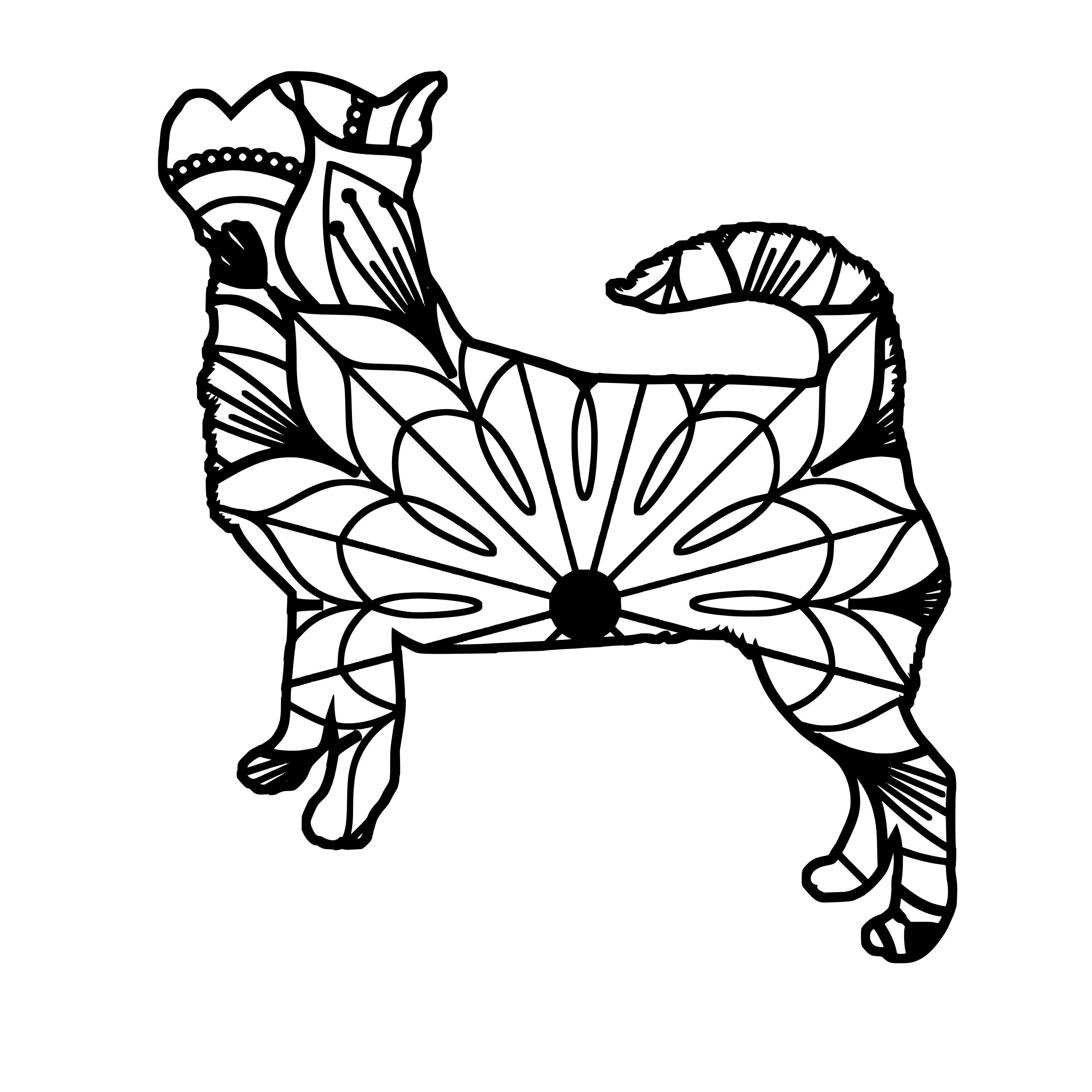 3000x3000 Chihuahua Mandala