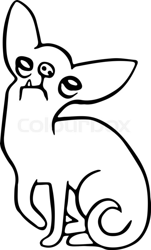 483x800 Cute Green Chihuahua Dog Isolated Stock Vector Colourbox