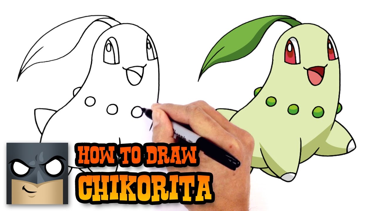 1280x720 how to draw pokemon chikorita