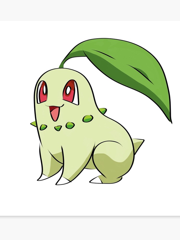 750x1000 chikorita pokemon canvas print