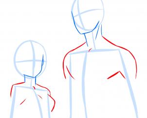 302x242 How To Draw Anime Anatomy, Step