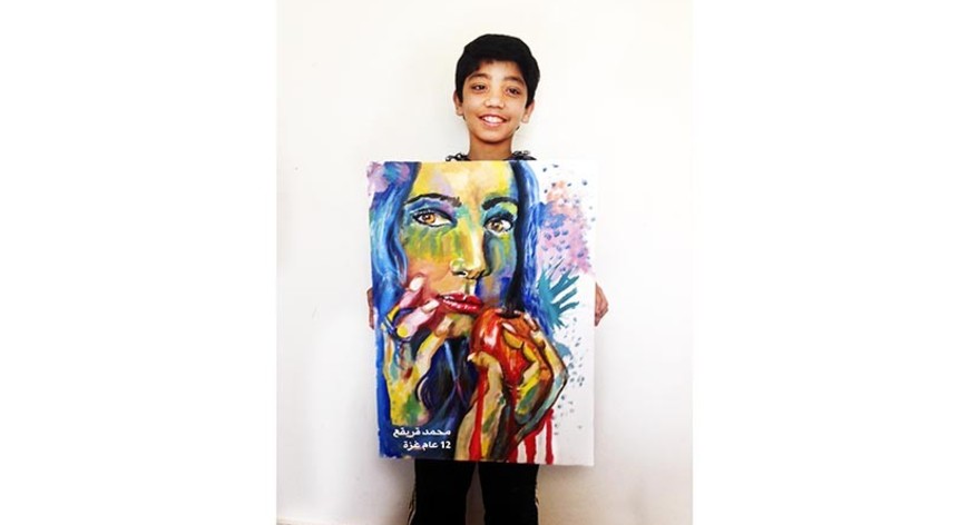 870x472 Gifted Gaza Child Artist Finds Inspiration Despite Hardship