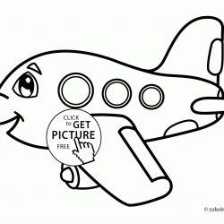250x250 Airplane Child Drawing For Coloring Black Vintage Free Cartoon