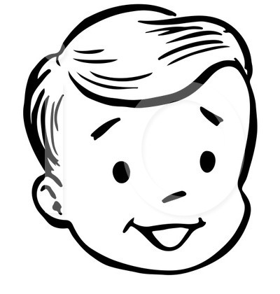 400x420 Kid Face Clip Art