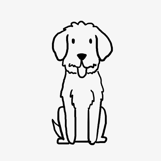 650x651 Cartoon Dog Child Graffiti Line Stick Figure Image
