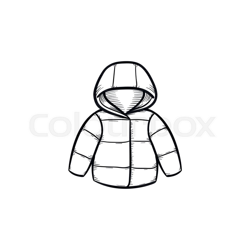 800x800 Child Coat Hand Drawn Outline Doodle Stock Vector Colourbox